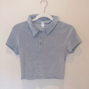 2113. NWT Alo Yoga Velour Choice Polo